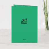 Ice Cream Scoop Weihnachtsbaum Weihnachtskarte Feiertagskarte (Rückseite)