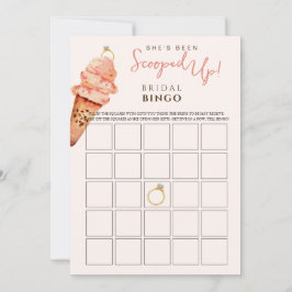 Ice Cream Scoopup Bridal Bingo Spiel Einladung