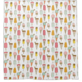 Ice Cream Shop Neuheit Duschvorhang (Vorderseite)