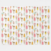 Ice Cream Shop Neuheit Fleecedecke (Vorderseite (Horizontal))