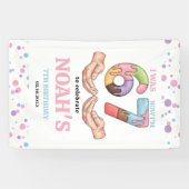 Ice Cream “Six Seven” 7th Birthday Party for Kids Banner (Horizontal)