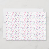 Ice Cream “Six Seven” 7th Birthday Party for Kids Einladung (Rückseite)