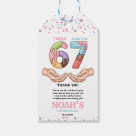 Ice Cream “Six Seven” 7th Birthday Party for Kids Geschenkanhänger