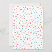 Ice Cream Six Seven Girl Birthday Invitation Einladung (Rückseite)