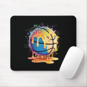 Ice Cream Sketll Drip Splatter Paint Sketll Drippi Mousepad (Mit Mouse)