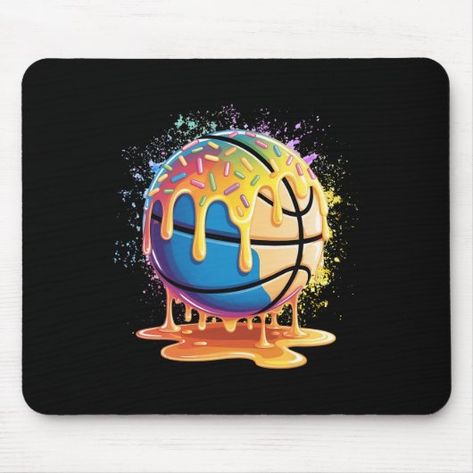 Ice Cream Sketll Drip Splatter Paint Sketll Drippi Mousepad (Vorne)