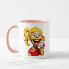 Ice Cream Smile Burst Tasse