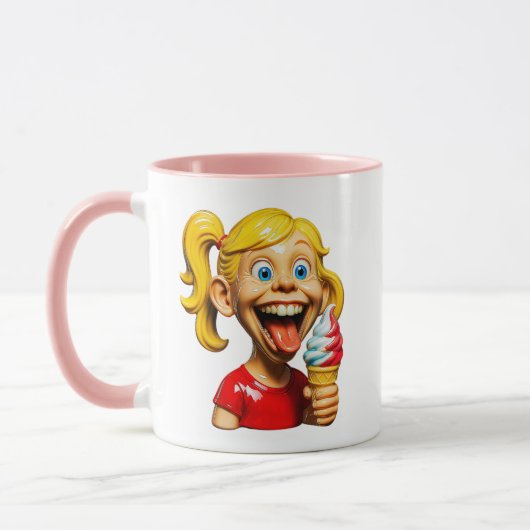 Ice Cream Smile Burst Tasse (Links)