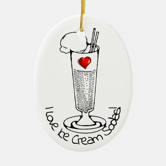 Ice Cream Soda Day Keramik Ornament (Vorne)