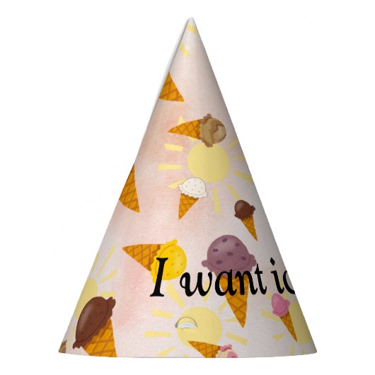 Ice cream summer party partyhütchen (Links)