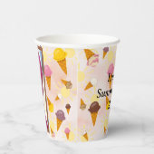 ice cream summer party photo pappbecher (Rechts)