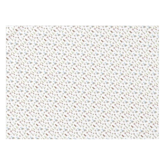 Ice Cream Sundae Desserts Pattern White Tischdecke (Vorderseite (Horizontal))