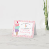 Ice Cream Sundae hier der Schott Dankeschön Karte
