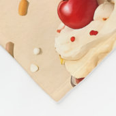 Ice cream sundae premium fleecedecke (Ecke)