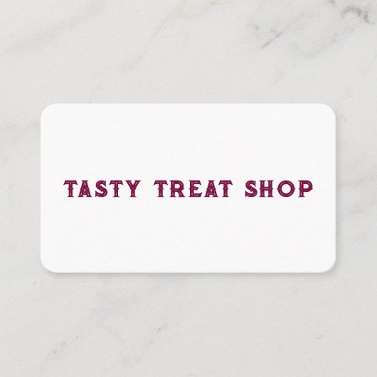 Ice Cream Sweet Popsicle Treats | Desserts Visitenkarte (Vorderseite)