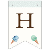 Ice Cream Theme Geburtstagsparty Wimpelkette (Erste Fahne)