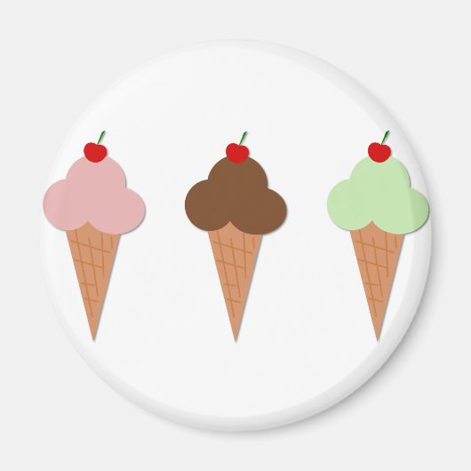Ice Cream Trio Magnet (Vorne)