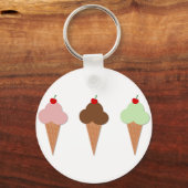 Ice Cream Trio Schlüsselanhänger (Vorderseite)