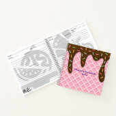 ICE CREAM TROPFEN CONE Spiral Reciy Notebook Notizblock (Innenseite)