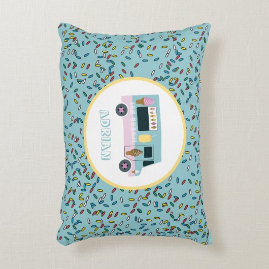 Ice Cream Truck Design  Dekokissen (Vorderseite(Vertikal))