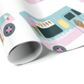 Ice Cream Truck Design Geschenkpapier (Rolleneckpunkt)