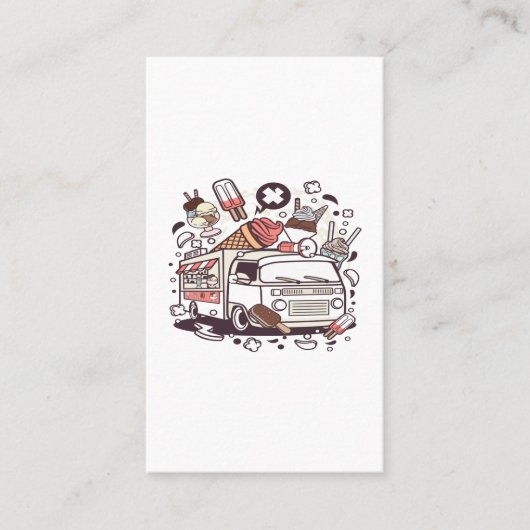 Ice Cream Van Visitenkarte (Vorderseite)