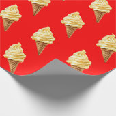 Ice-cream Vivid red Geschenkpapier (Ecke)