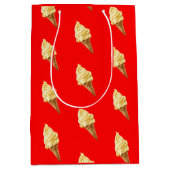 Ice-cream Vivid red Mittlere Geschenktüte (Vorderseite)