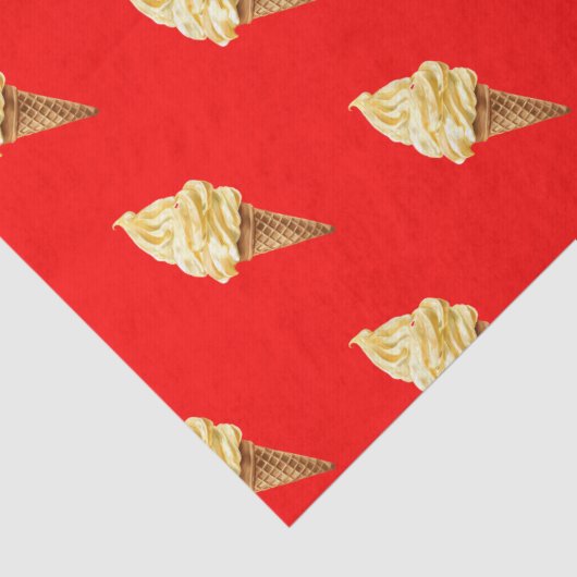 Ice-cream Vivid red Seidenpapier (Detail)