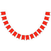 Ice-cream Vivid red Wimpelkette (Alle)