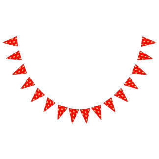 Ice-cream Vivid red Wimpelkette