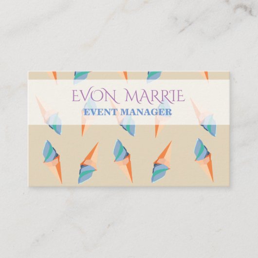 Ice Creams Business Card Visitenkarte (Vorderseite)