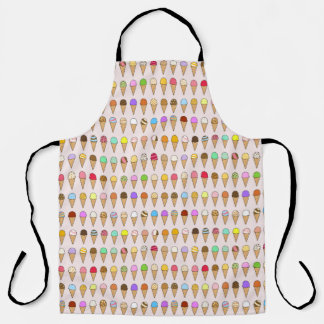 "Ice Creams of Many Flavors" Pattern Schürze
