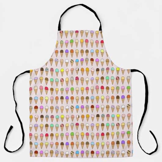 "Ice Creams of Many Flavors" Pattern Schürze (Vorderseite)
