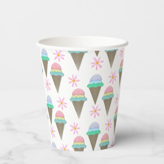 Ice Crean Cone Pappbecher (Rückseite)