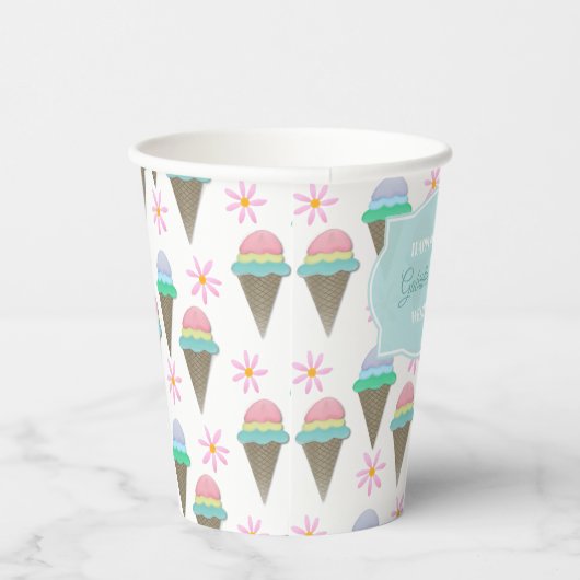 Ice Crean Cone Pappbecher (Rechts)