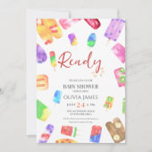 Ice Creme Babydusche Einladung (Vorderseite)