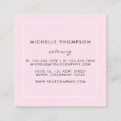 Ice Creme Business Card Quadratische Visitenkarte (Rückseite)