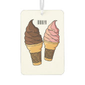 Ice-Creme-Cartoon Autolufterfrischer (Rückseite)