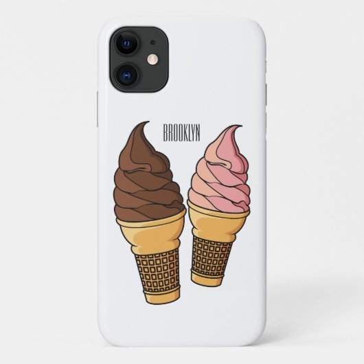 Ice-Creme-Cartoon Case-Mate iPhone Hülle (Rückseite)