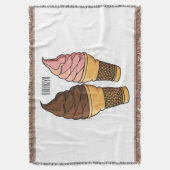 Ice-Creme-Cartoon Decke (Vorderseite Vertikal)