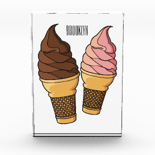 Ice-Creme-Cartoon Fotoblock