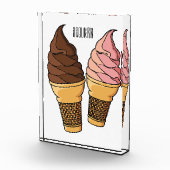 Ice-Creme-Cartoon Fotoblock (Rechts)