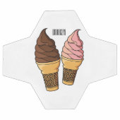 Ice-Creme-Cartoon Fußball (Flach)