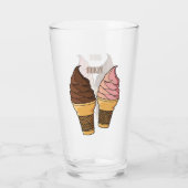 Ice-Creme-Cartoon Glas (Rückseite)