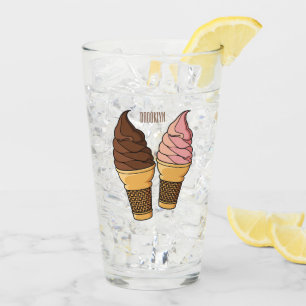 Ice-Creme-Cartoon Glas