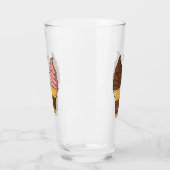 Ice-Creme-Cartoon Glas (Links)