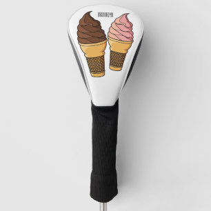 Ice-Creme-Cartoon Golf Headcover
