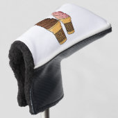 Ice-Creme-Cartoon Golf Headcover (3/4 Vorderseite)