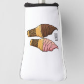 Ice-Creme-Cartoon Golf Headcover (Rotieren 90)